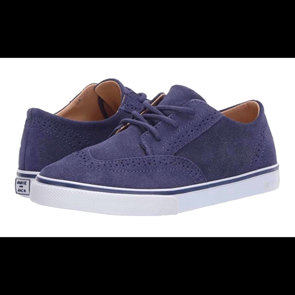 Janie and Jack Suede Wing Tip Sneaker